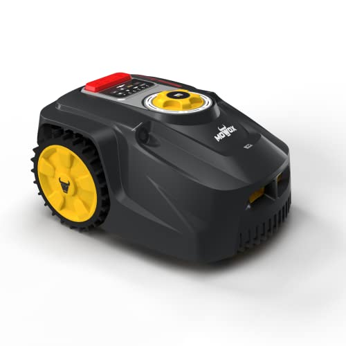 Mowox® RM 500 WiU-SNx intelligenter Mähroboter für Rasenfläche bis 500m², Ultraschallsensoren, App-Steuerung per WiFi und LCD-Display, inkl. Zubehör (CE, TÜV/GS)