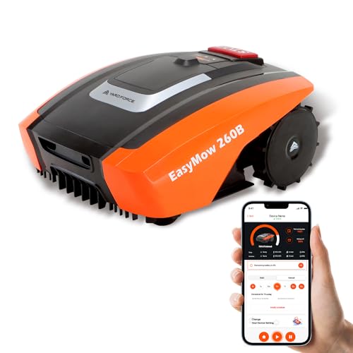 Yard FORCE Mähroboter EasyMow 260B bis zu 260 qm - Selbstfahrender Rasenmähroboter, einfache Bedienung, Bluetooth- und App-Steuerung