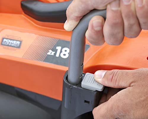 Black+Decker Akku-Rasenmäher BCMW3318N (betrieben mit 2X 18V Akkus, 33 cm Schnittbreite, für kleine und mittlere Rasenflächen bis 250 m²