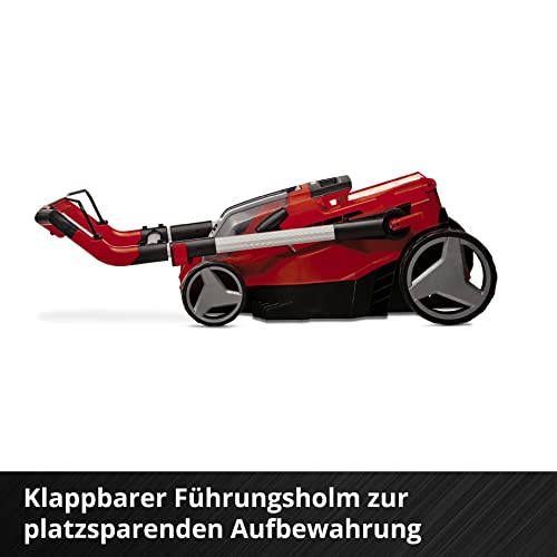 Einhell Akku-Rasenmäher RASARRO 36/38 Kit Power X-Change (36 V, 38 cm Schnittbreite, 450 m², Brushless, Mulchfunktion, 45L Fangkorb