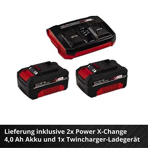 Einhell Akku-Rasenmäher RASARRO 36/38 Kit Power X-Change (36 V, 38 cm Schnittbreite, 450 m², Brushless, Mulchfunktion, 45L Fangkorb