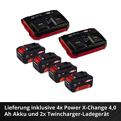 Einhell Akku-Rasenmäher GE-CM 36/47 S HW Li Kit Power X-Change (36 V, 47 cm Schnittbreite, bis 700 m², Brushless, Radantrieb, 75 L Fangkorb