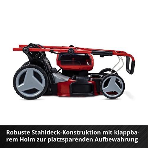 Einhell Akku-Rasenmäher GE-CM 36/47 S HW Li Kit Power X-Change (36 V, 47 cm Schnittbreite, bis 700 m², Brushless, Radantrieb, 75 L Fangkorb