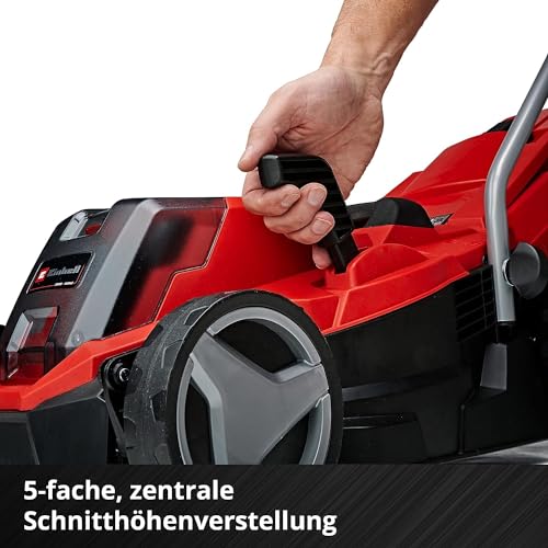 Einhell Akku-Rasenmäher GE-CM 18/33 Li Kit Power X-Change (18 V, 33 cm Schnittbreite, bis 200 m², Brushless, 30L Fangkorb, 25-65 mm Schnitthöhe