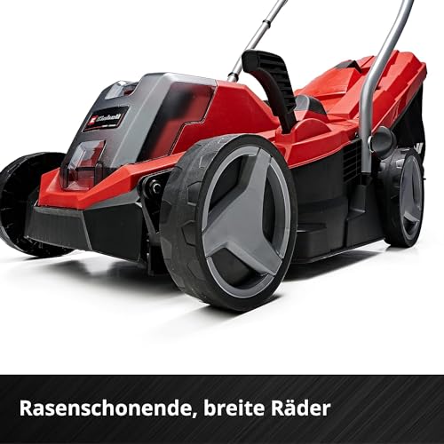 Einhell Akku-Rasenmäher GE-CM 18/33 Li Kit Power X-Change (18 V, 33 cm Schnittbreite, bis 200 m², Brushless, 30L Fangkorb, 25-65 mm Schnitthöhe