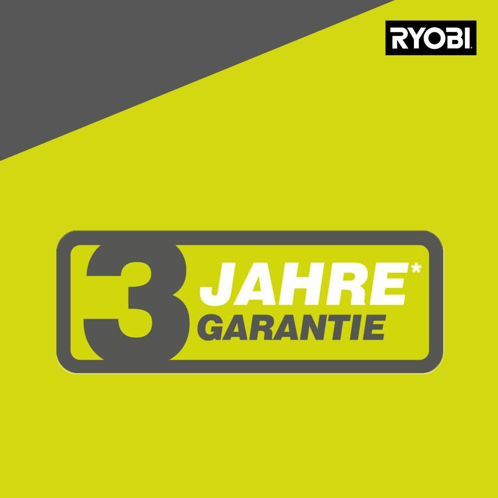 RYOBI 18 V ONE+ Akku-Rasenmäher OLM1833B (Schnittbreite 33 cm, 5-fache Höhenverstellung 25-65 mm, zusammenklappbares Griffgestänge