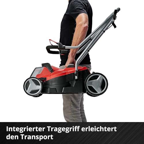 Einhell Akku-Rasenmäher GE-CM 18/33 Li Kit Power X-Change (18 V, 33 cm Schnittbreite, bis 200 m², Brushless, 30L Fangkorb, 25-65 mm Schnitthöhe