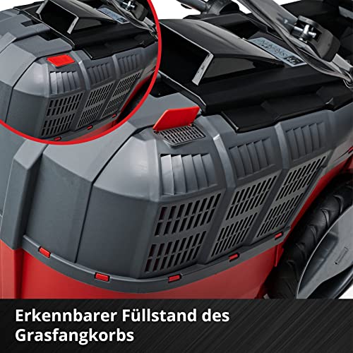 Einhell Akku-Rasenmäher GE-CM 43 Li M Kit Power X-Change (36V, 43 cm Schnittbreite, bis 600 m², Brushless, Mulch-Kit, 63L Fangkorb