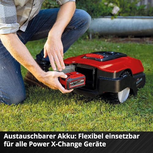 Einhell Mähroboter FREELEXO 500 BT Power X-Change (Li-Ion, Multizonen-Modus, bis 35% Steigung, Appsteuerung d. Bluetooth