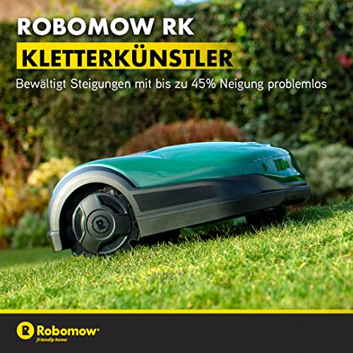 ROBOMOW RK1000 Robotermäher/Rasenroboter für Flächen bis 1000 qm | 21 cm Schnittbreite; Kantenmodus; einfache Installation