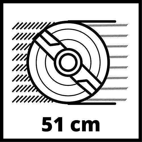 Einhell Benzin-Rasenmäher GC-PM 51/3 S HW (2.7 KW, 4-Takt-Motor, 51 cm Schnittbreite, bis zu 1800 m², abschaltbarer Hinterradantrieb