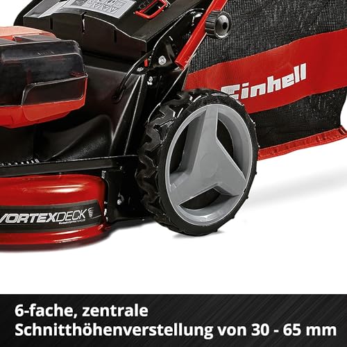 Einhell Akku-Rasenmäher GE-CM 36/47 S HW Li Kit Power X-Change (36 V, 47 cm Schnittbreite, bis 700 m², Brushless, Radantrieb, 75 L Fangkorb