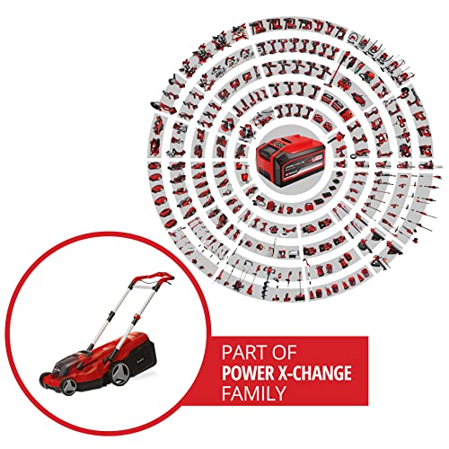 Einhell Akku-Rasenmäher RASARRO 36/38 Kit Power X-Change (36 V, 38 cm Schnittbreite, 450 m², Brushless, Mulchfunktion, 45L Fangkorb