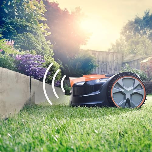 LawnMaster VBRM16 Mähroboter für geeignet für bis zu 100 qm-Selbstfahrender Rasenmäher Roboter mit MX 24V 4.0Ah Lithium-Ionen Akku Ohne Kabel