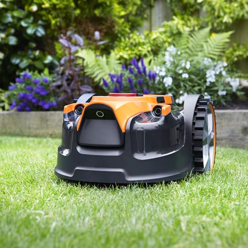 LawnMaster VBRM16 Mähroboter für geeignet für bis zu 100 qm-Selbstfahrender Rasenmäher Roboter mit MX 24V 4.0Ah Lithium-Ionen Akku Ohne Kabel