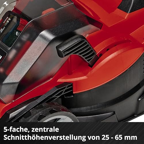 Einhell Akku-Rasenmäher GE-CM 36/33 Li Kit Power X-Change (36 V, 33cm Schnittbreite, bis 250 m², 30L Fangkorb, 25-65 mm Schnitthöhe