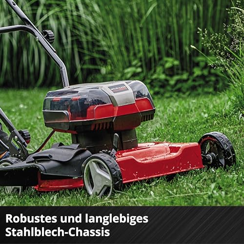 Einhell Akku-Rasenmäher GE-CM 36/48 Li M-Solo Power X-Change (36 V, 48 cm Schnittbreite, bis 1000 m², Brushless, Mulchrasenmäher, 30-75 mm Schnitthöhe, ohne Akku)