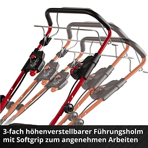 Einhell Akku-Rasenmäher GE-CM 36/47 S HW Li Kit Power X-Change (36 V, 47 cm Schnittbreite, bis 700 m², Brushless, Radantrieb, 75 L Fangkorb