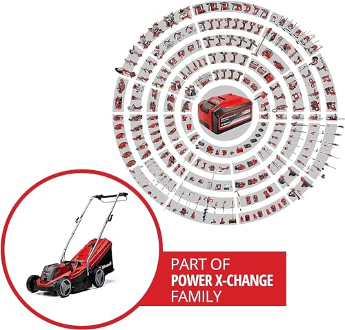 Einhell Akku-Rasenmäher GE-CM 18/33 Li Kit Power X-Change (18 V, 33 cm Schnittbreite, bis 200 m², Brushless, 30L Fangkorb, 25-65 mm Schnitthöhe