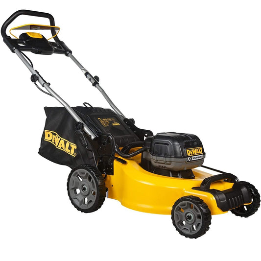 DEWALT Akku-Rasenmäher (18V, 48 cm Schnittbreite, für große Grundstücke (bis 800m²), mit Mulchfunktion