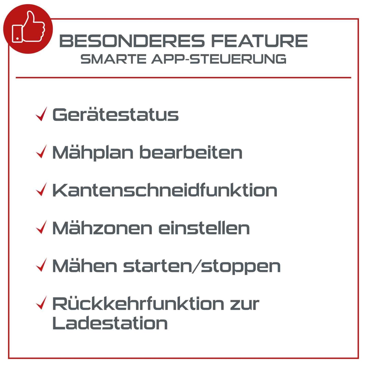 Practixx Mähroboter bis zu 600 qm² | 18cm Schnittbreite | 20-60 mm Schnitthöhe | Regensensor | Kantenmähen | Wireless | App-gesteuert