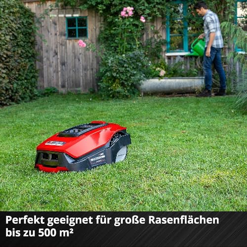 Einhell Mähroboter FREELEXO 500 BT Power X-Change (Li-Ion, Multizonen-Modus, bis 35% Steigung, Appsteuerung d. Bluetooth