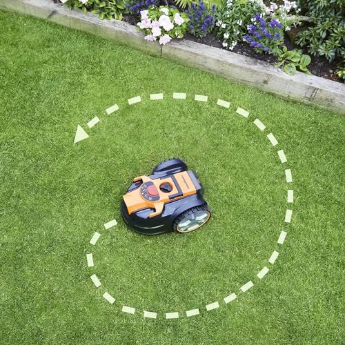 LawnMaster VBRM16 Mähroboter für geeignet für bis zu 100 qm-Selbstfahrender Rasenmäher Roboter mit MX 24V 4.0Ah Lithium-Ionen Akku Ohne Kabel