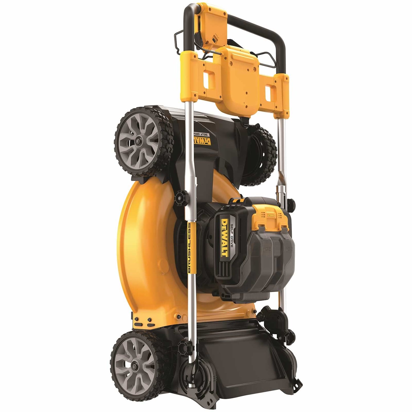 Dewalt 18V Akku-Rasenmäher DCMWSP564N (53 mm Schnittbreite, 6 Schnitthöhen, mit Vorderradantrieb, bürstenloser Motor