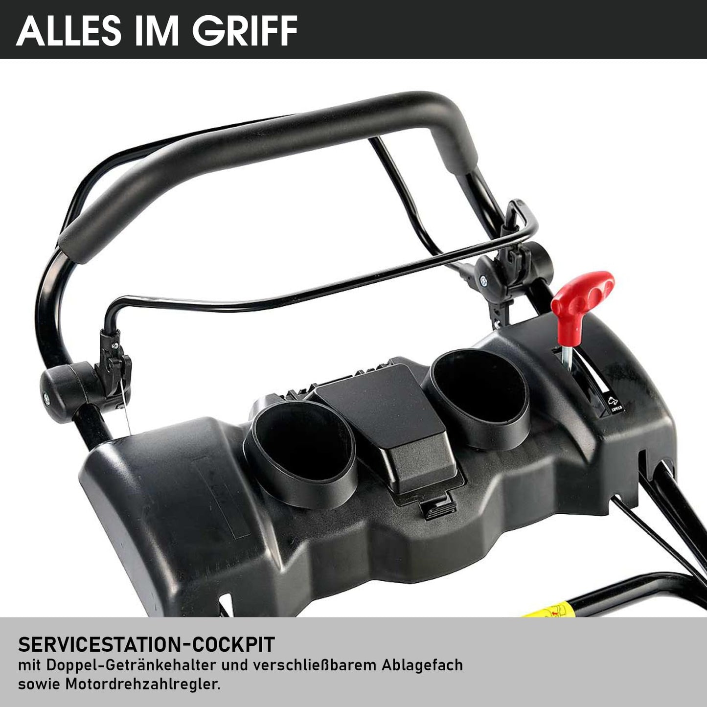 BRAST® Benzin Rasenmäher mit Antrieb | 5,2kW (7PS) | 55cm Schnittbreite | viele Modelle | TÜV | 30-80mm Schnitthöhe | 60L Fangkorb | 4 Takt OHV Motor